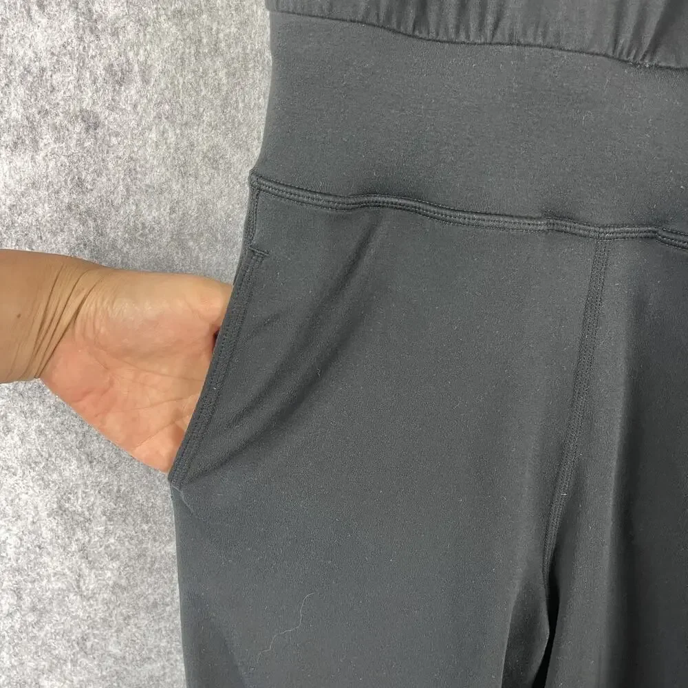 Sweaty Betty Gary Jumpsuit Size Medium Black Pockets Racerback Yoga Athletic Gym - Picture 6 of 15